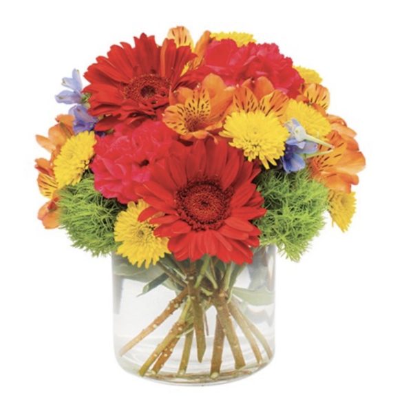 Beautiful & Bright Bloom Bouquet by local florist Where The Blooms Are In Levittown PA. Servicing Langhorne