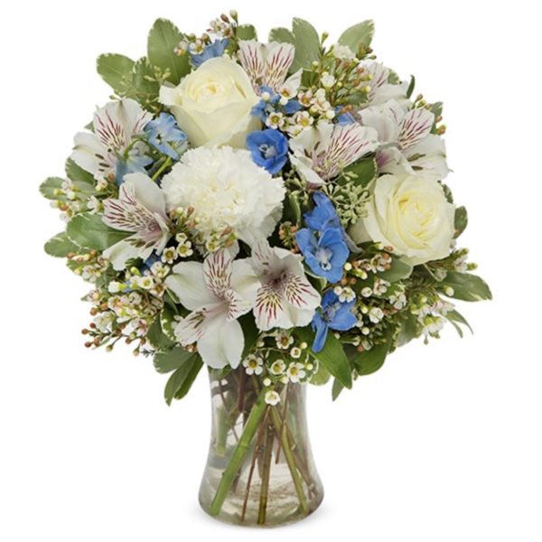 Blue & White Brilliance - Small by local florist Where The Blooms Are In Levittown PA. Servicing Langhorne