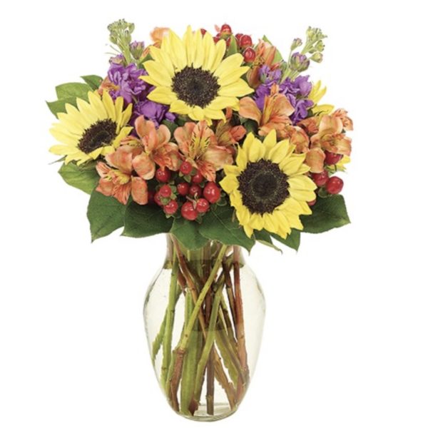 Fall Sunflower Brilliance Bouquet - Medium by local florist Where The Blooms Are In Levittown PA. Servicing Langhorne