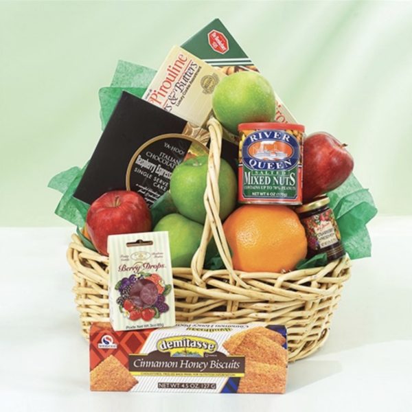 Gourmet Basket by local florist Where The Blooms Are In Levittown PA. Servicing Langhorne