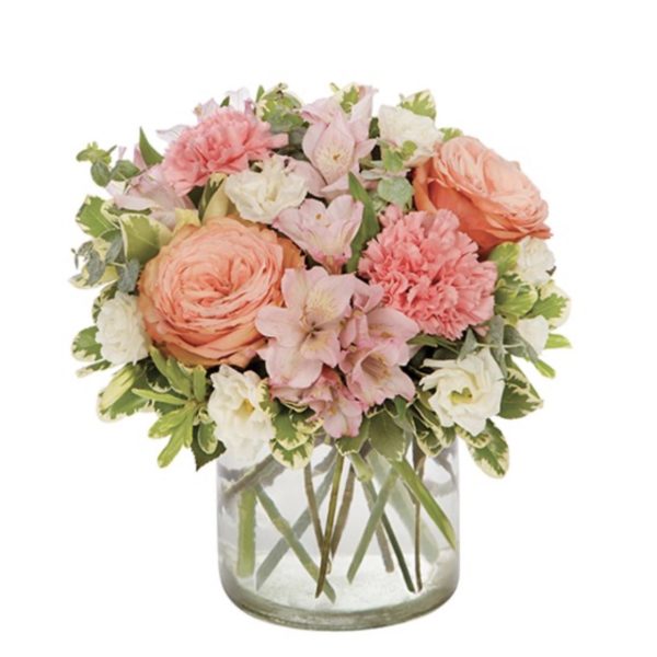Peachy Keen For Mom - Small by local florist Where The Blooms Are In Levittown PA. Servicing Langhorne
