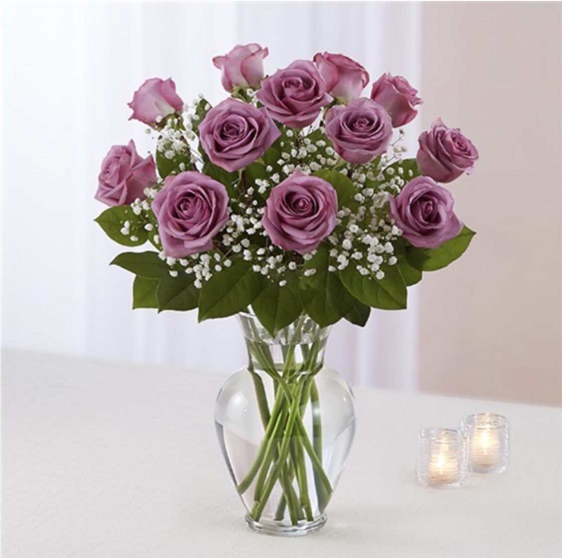 Rose Elegance™ Premium Long Stem Lavender Roses - 12 Stems by local florist Where The Blooms Are In Levittown PA. Servicing Langhorne