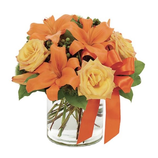 Tangerine Tango Surprise by local florist Where The Blooms Are In Levittown PA. Servicing Langhorne