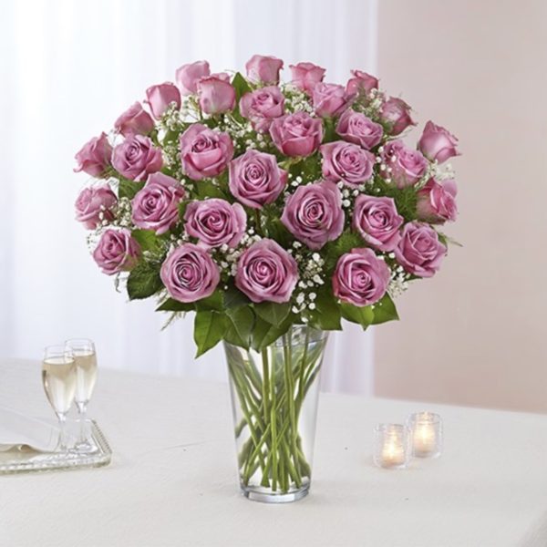 Ultimate Elegance ™ Long Stem Lavender Roses - 36 Stems by local florist Where The Blooms Are In Levittown PA. Servicing Langhorne