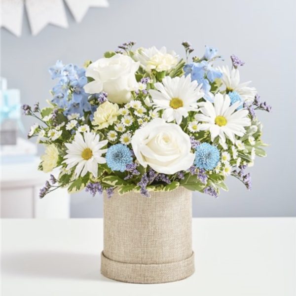 Welcome Baby Boy - Large by local florist Where The Blooms Are In Levittown PA. Servicing Langhorne
